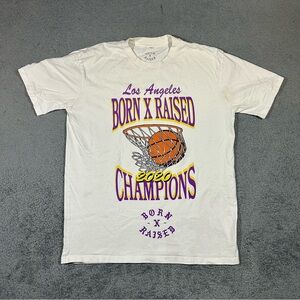 Born X Raised Los Angeles Lakers 2020 Champions Basketball T-Shirt Large #1771